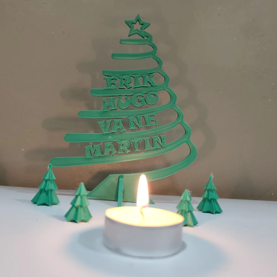 Árbol de Navidad Portavelas Personalizado