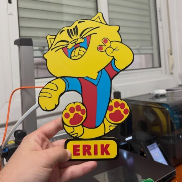 Figura Gato Barça Personalizada