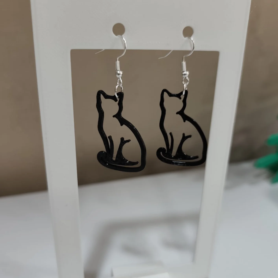 Pendientes Silueta Gato