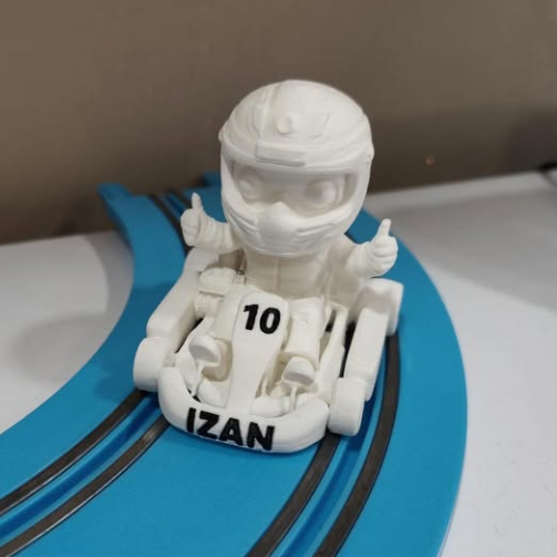 Figura Piloto Karting Personalizada